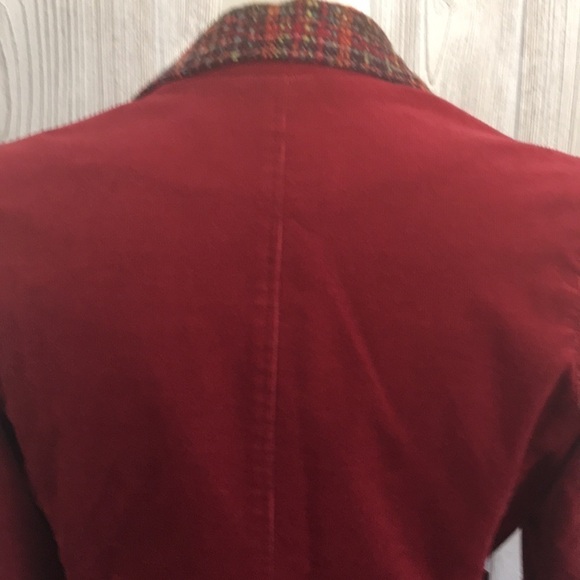Bets by Canvasbacks Red Corduroy Blazer Size 8 - Picture 10 of 16